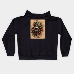 Skulls and roses Kids Hoodie